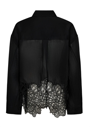 Dolly lace skjorte Sort Copenhagen Muse